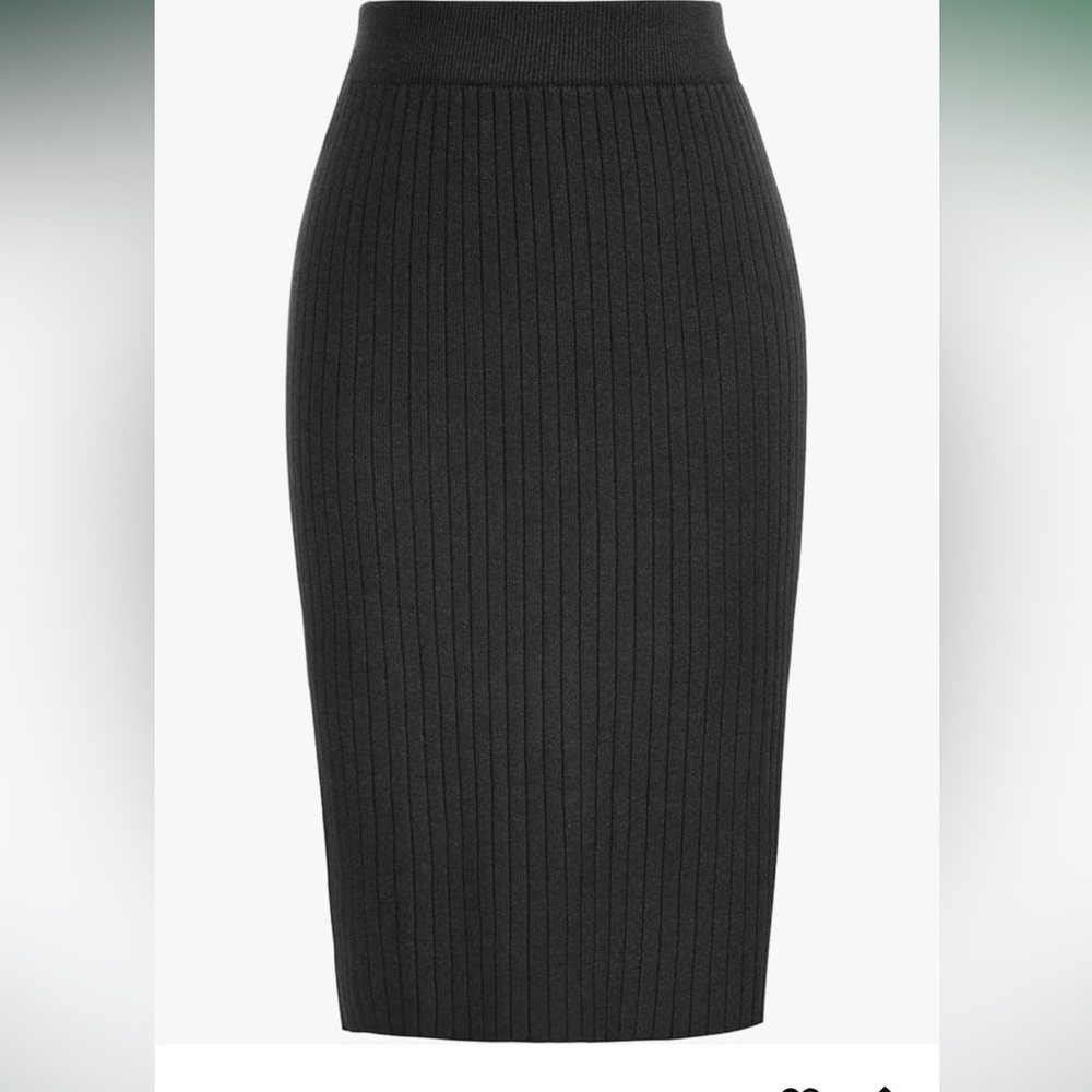 Ribbed stretch pencil sweater skirt Size XL